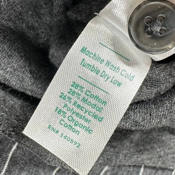 Marine Layer NWT Double Knit Henley in Faded Black and White Men's Size XXL - Picture 7 of 9